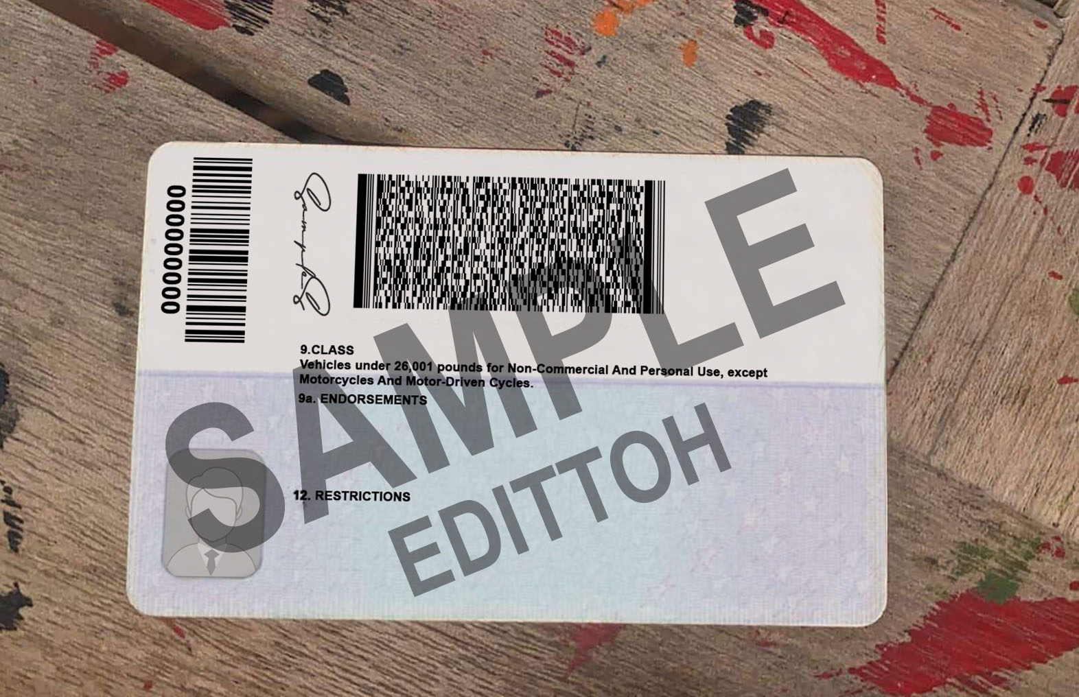 District of Columbia (DC) Driver's License PSD Template - Image 2