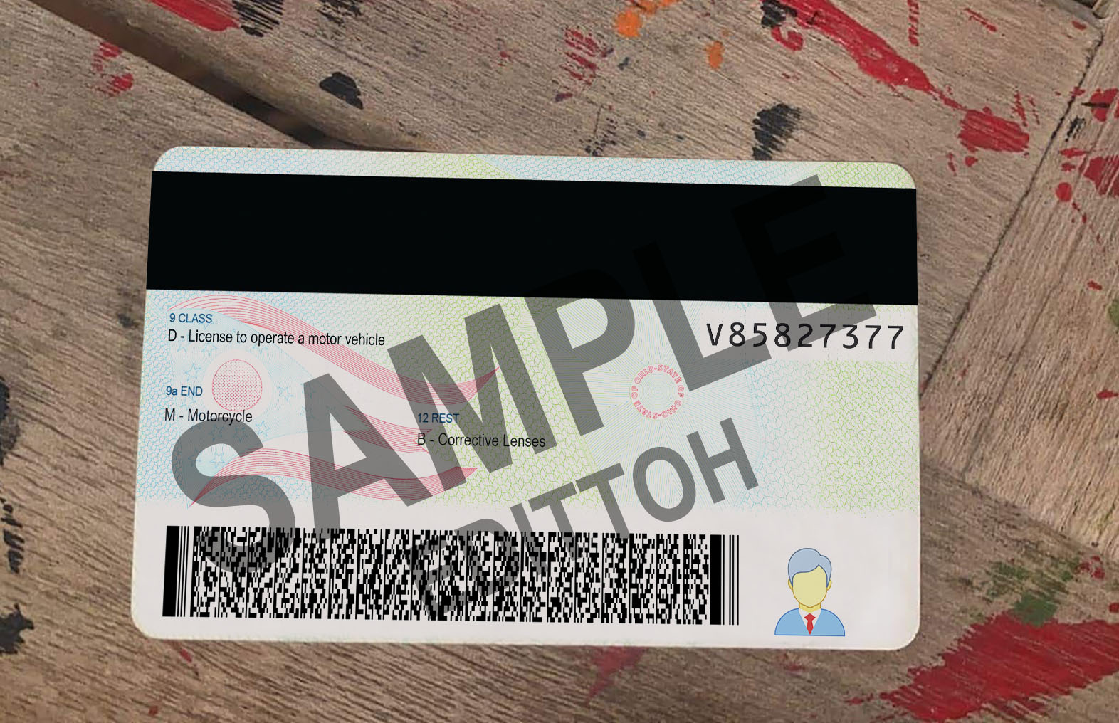 Ohio (OH) Driver's License PSD Template - Image 2