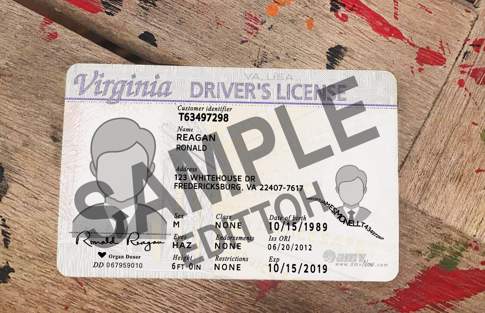 Virginia (VA) Driver's License PSD Template