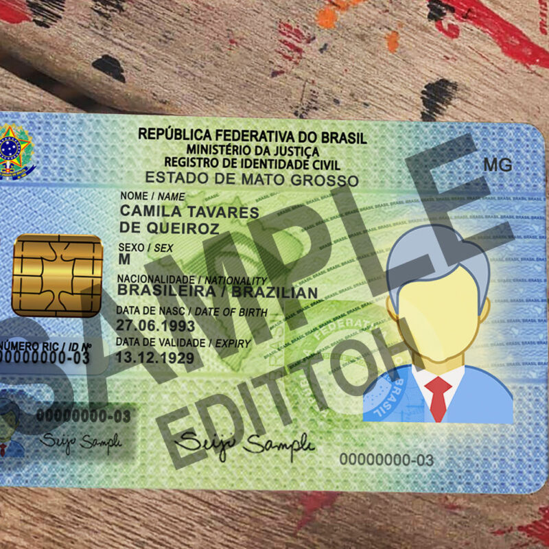 Brazil ID Card PSD Template