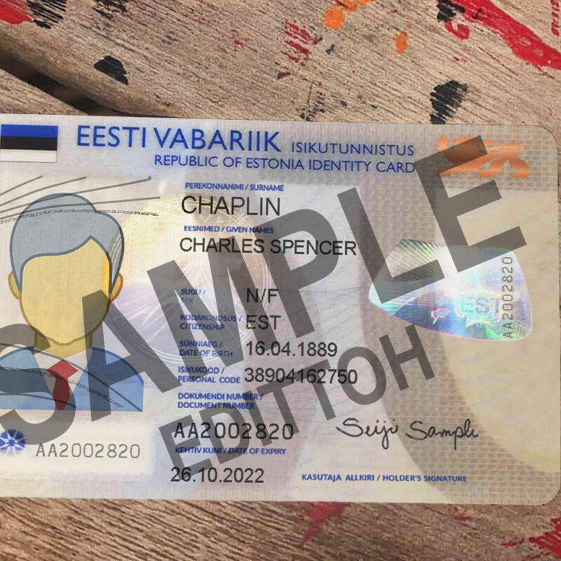 Republic of Estonia V1 ID Card PSD Template