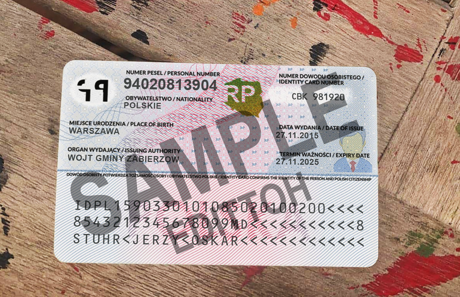 Republic of Poland ID Card PSD Template - Image 2