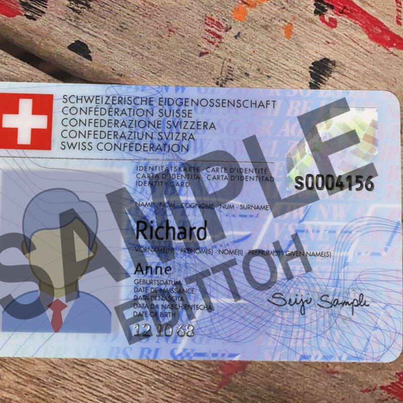 Switzerland ID Card PSD Template